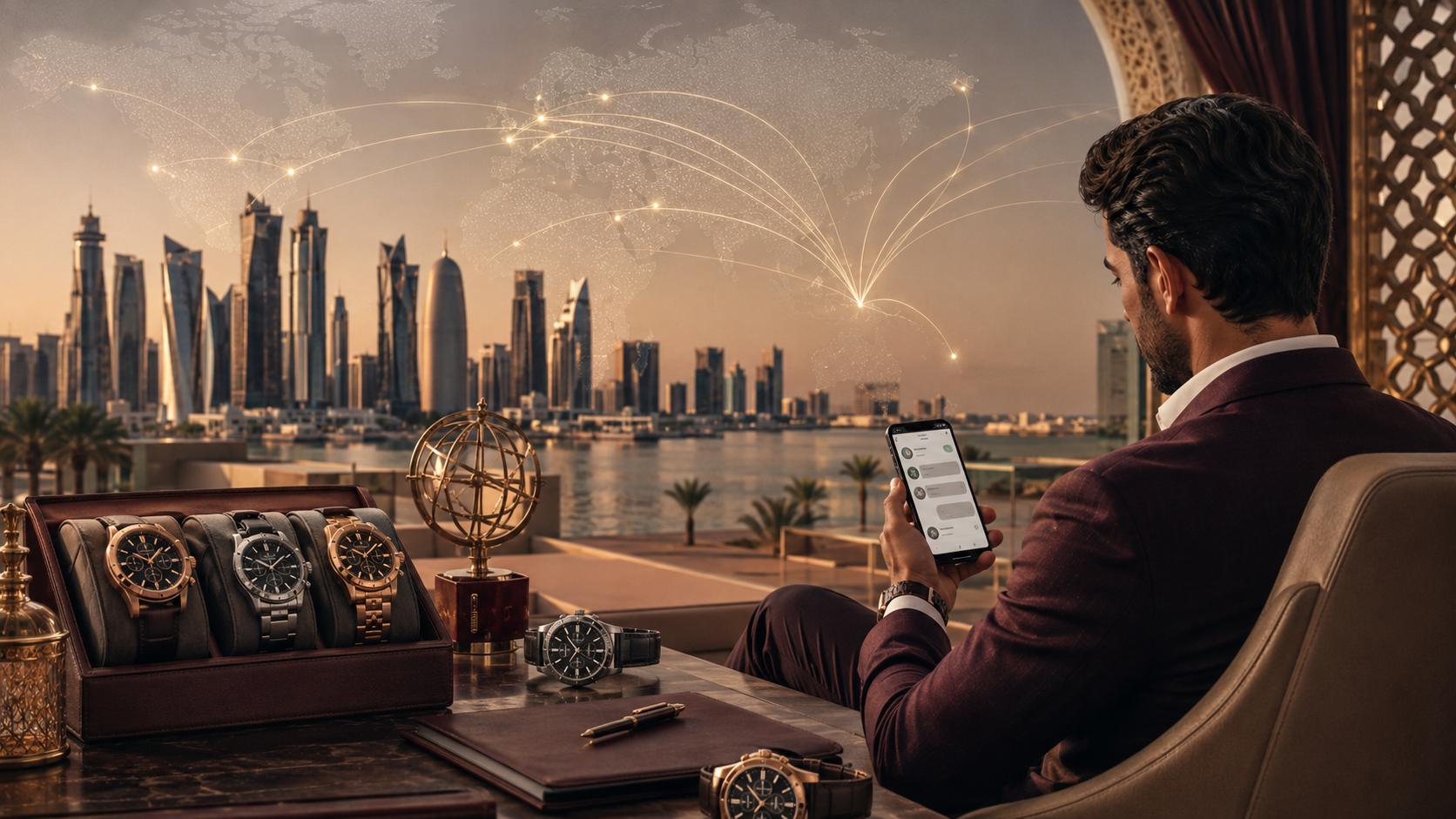 Global luxury watch sourcing network connecting UAE and GCC with international watch dealers