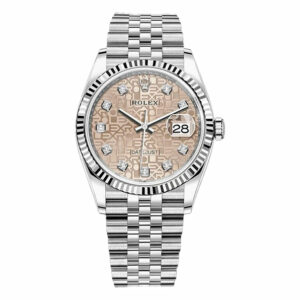 Rolex Datejust 36mm 126234 Computer Salmon Jubilee Diamond Dial, Worn 2021 1