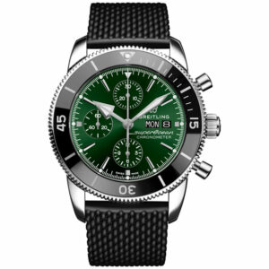 Breitling Superocean Heritage Chronograph 44mm A13313 Green Dial, Worn 2024