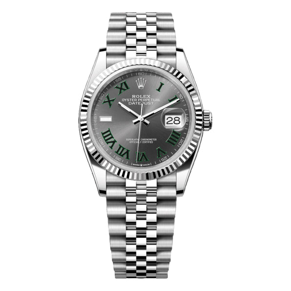 Rolex Datejust Wimbledon 36mm 126234 Grey and Green Roman Dial, Unworn 2026 1