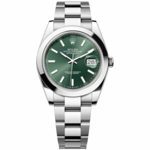 Rolex Datejust 41mm 126300 Mint Green Index Dial, Oyster Bracelet, Unworn 2025 1