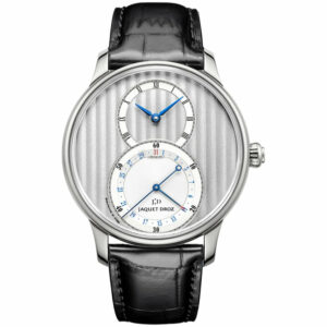Jaquet Droz Grande Seconde Quantieme 39mm J007010240 Silver with Côtes de Genève Dial, Worn 2014