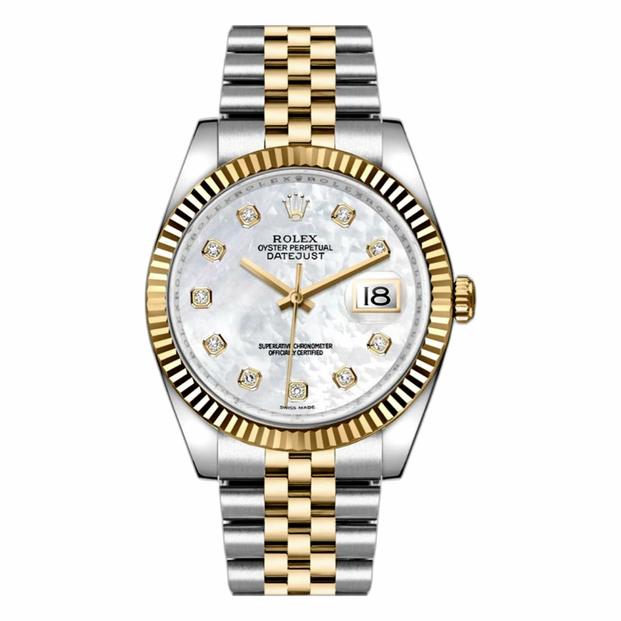 Rolex Datejust 36mm 116233 Mother of Pearl MOP Diamond Dial, Worn 2013 3