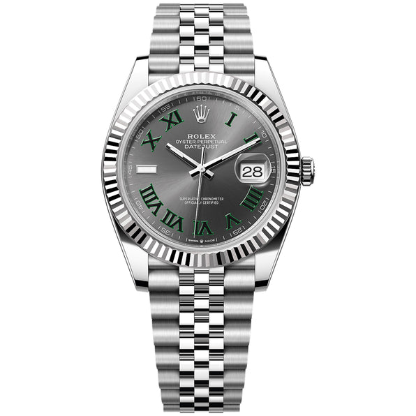 Rolex Datejust Wimbledon 41mm 126334 Grey and Green Roman, Unworn 2026 1