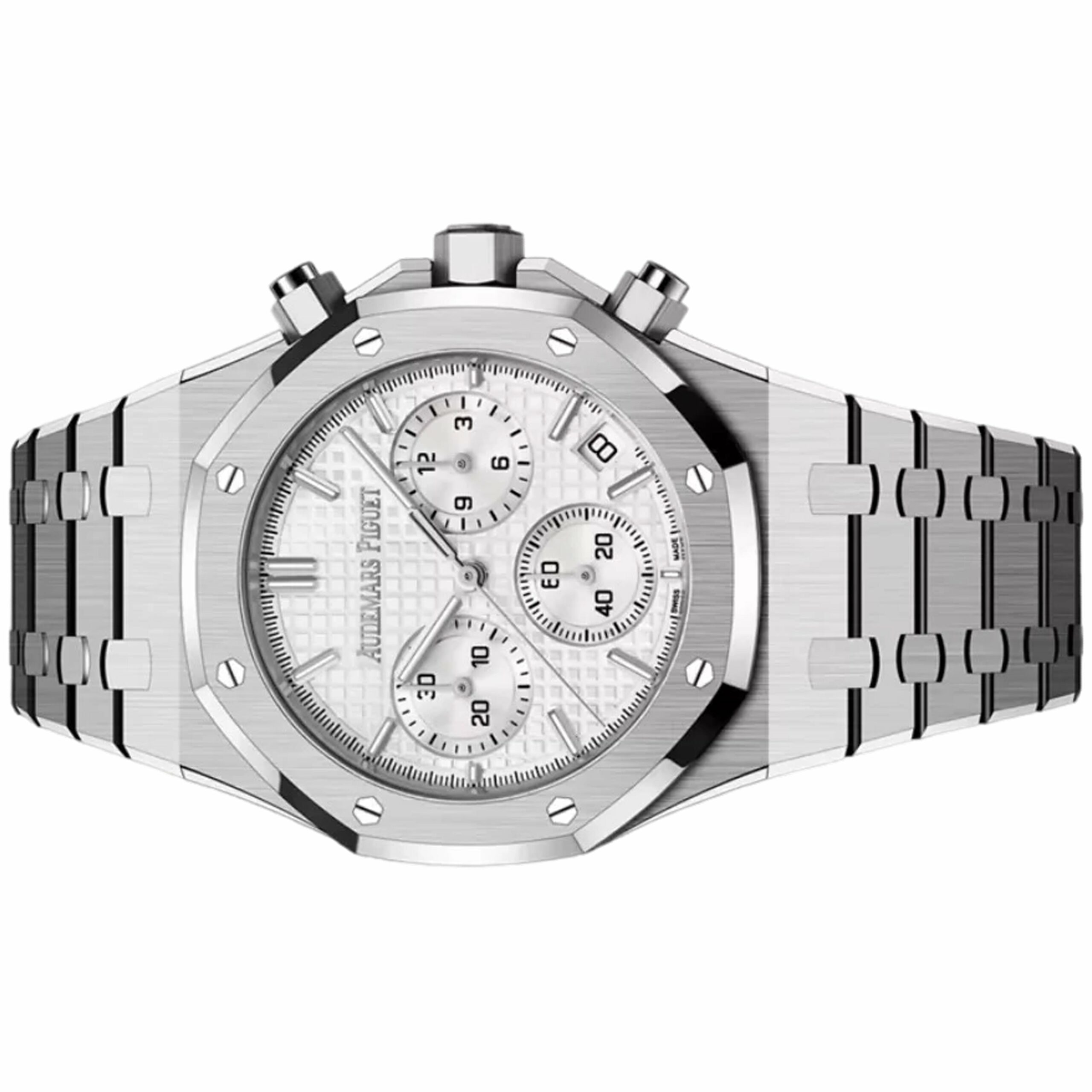 Audemars Piguet Royal Oak Chronograph 41mm 26240ST.OO.1320ST.07 Silver Grande Tapisserie Dial, Unworn 2025 4
