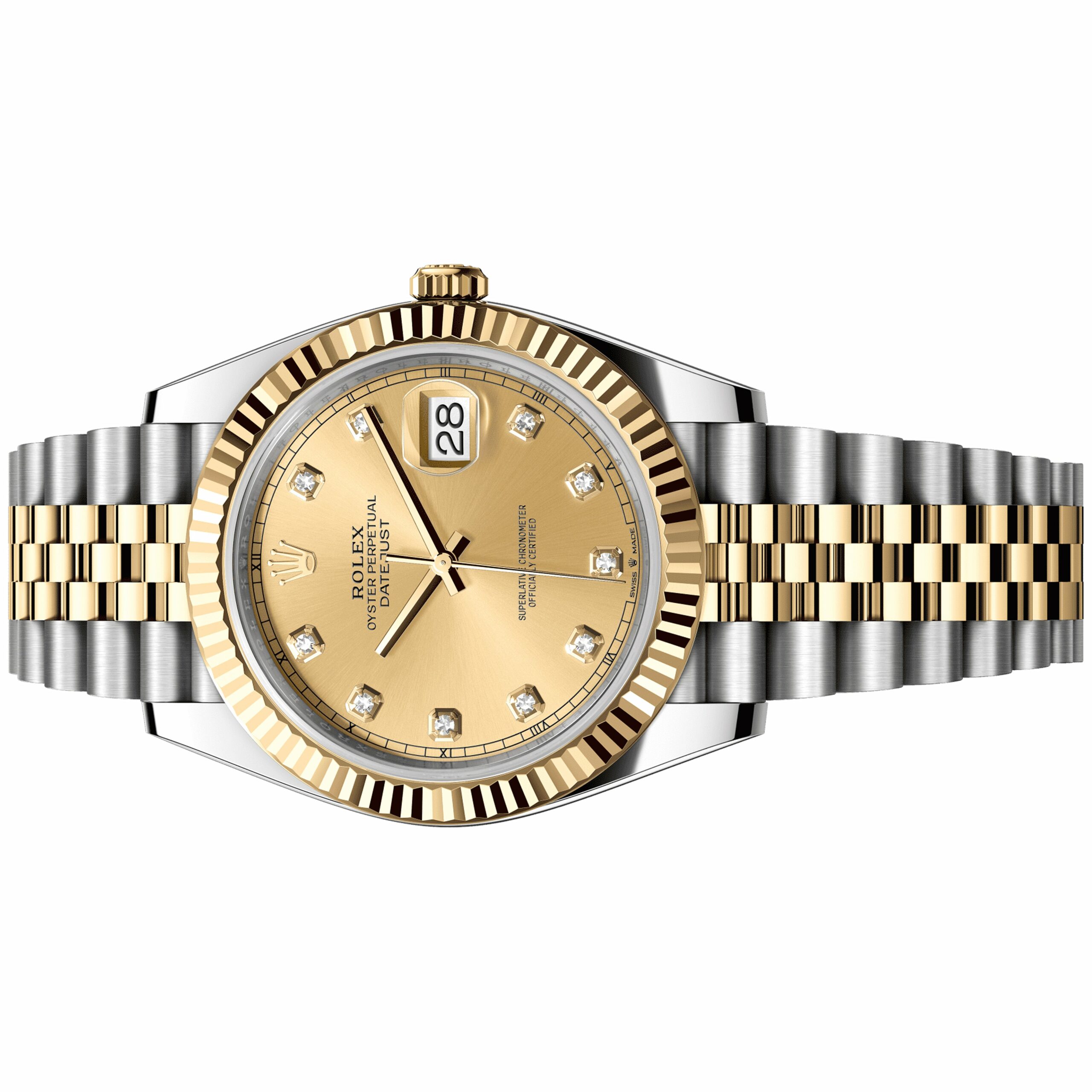 Rolex Datejust 41mm 126333 Yellow Gold, Champagne Diamond Dial, Unworn 2026 4