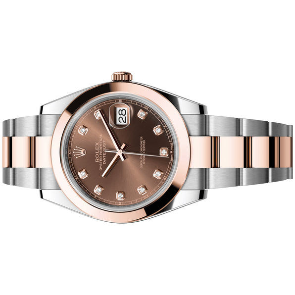 Rolex Datejust 41mm 126301 Chocolate Diamond Dial, Oyster Bracelet, Unworn 2022 2