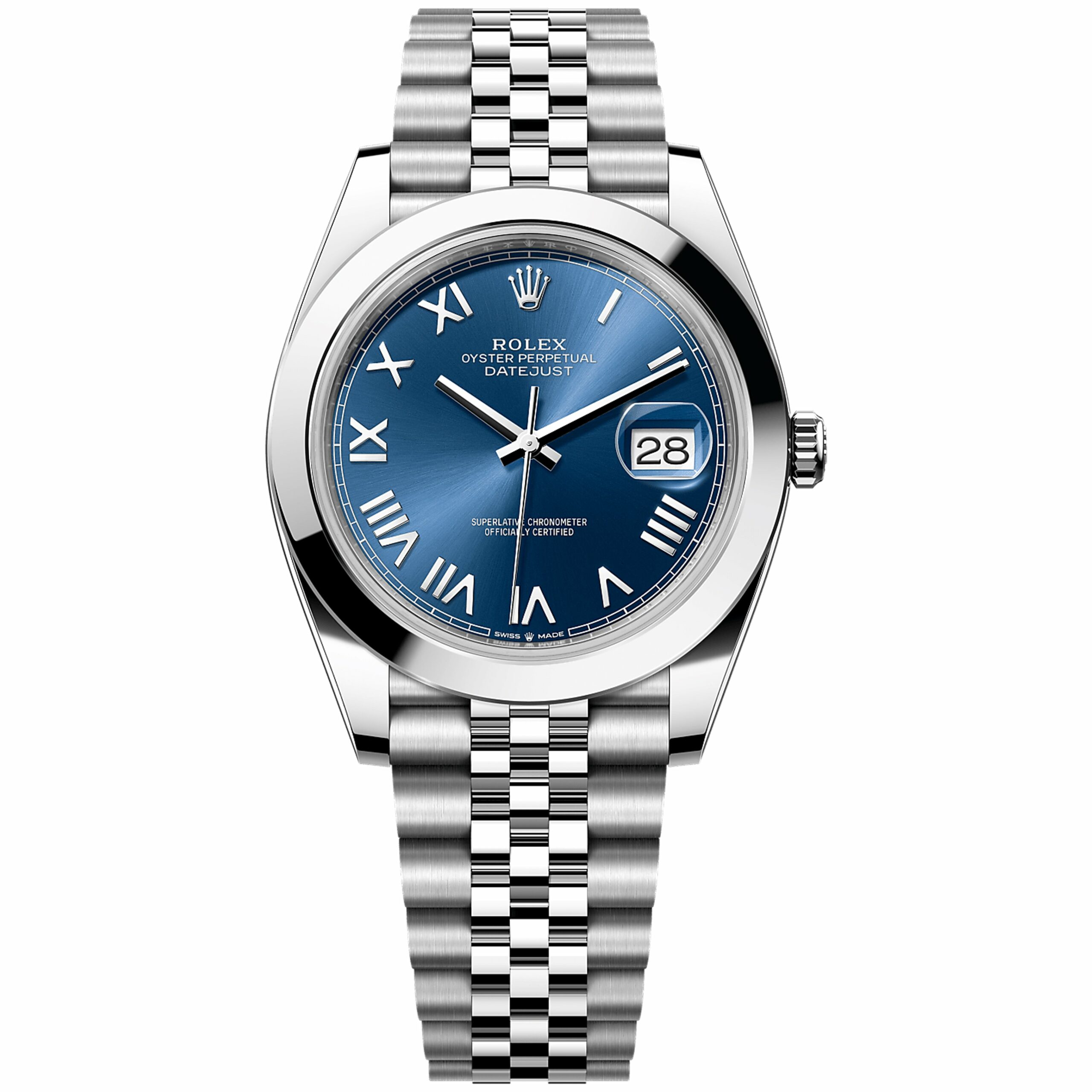 Rolex Datejust 41mm 126300 Blue Roman Dial, Unworn 2026 3