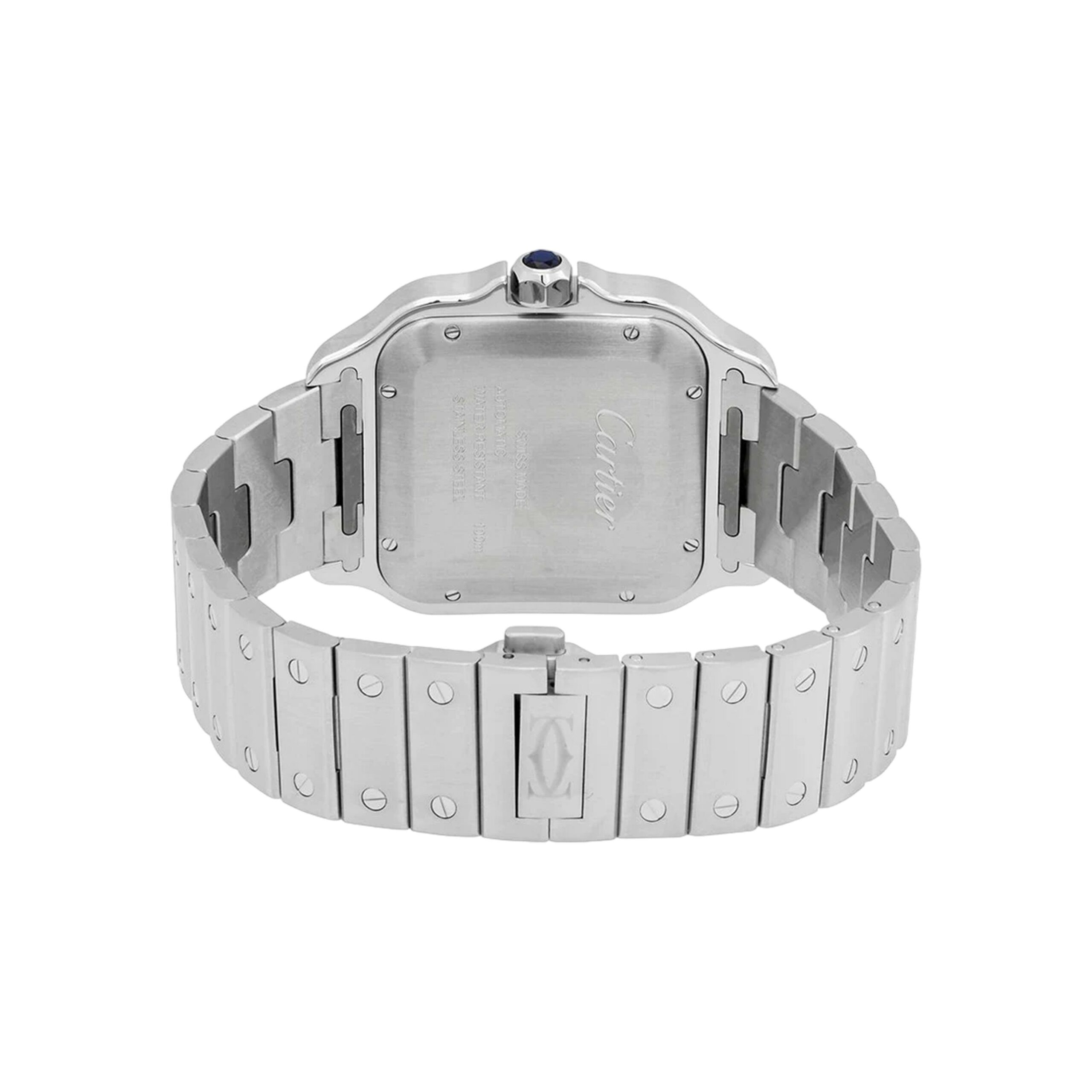Cartier Santos Medium 35.1 mm WSSA0029 Silver Roman Dial, Worn 2025 5