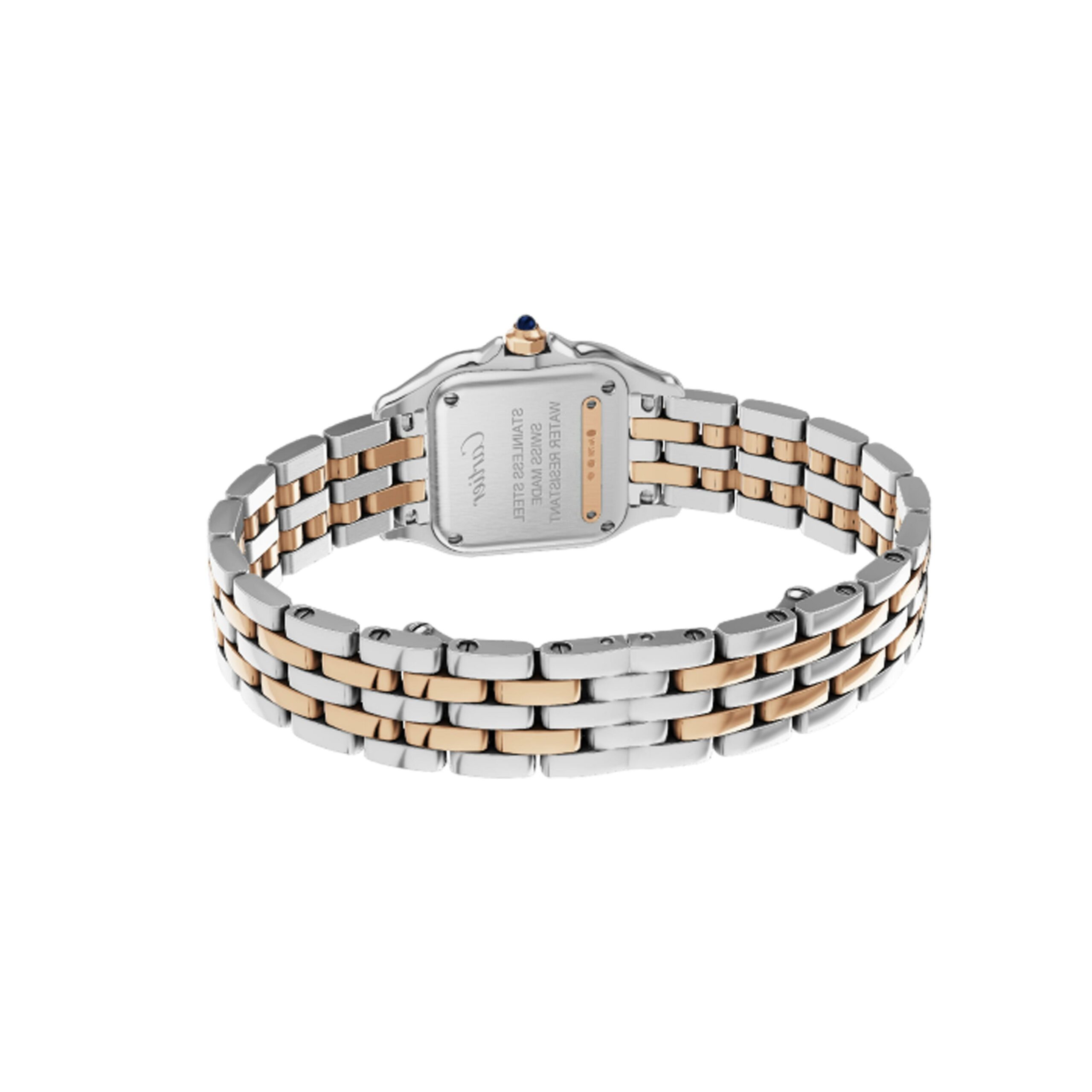 Cartier Panthere 27 mm x 37 mm W3PN0007 Diamond Bezel, Rose Gold, Silver Roman Dial, Worn 2023 5