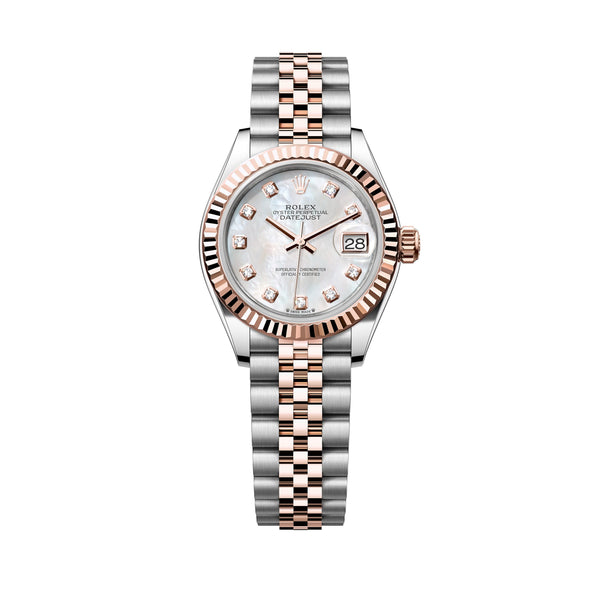 Watches 8 Rolex Lady Datejust 28mm 279171 Rose Gold, White Mother-Of-Pearl Diamond MOP Dial, Unworn 2025 1