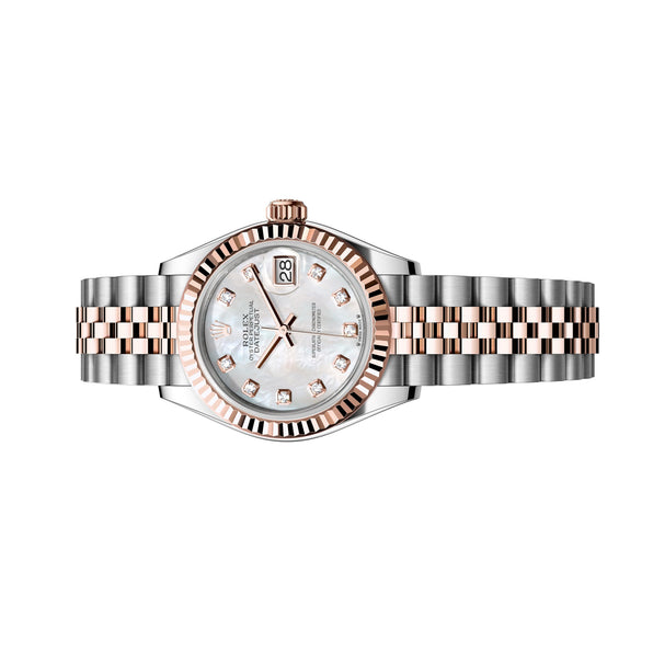 Rolex Lady Datejust 28mm 279171 Rose Gold, White Mother-Of-Pearl Diamond MOP Dial, Unworn 2025 2