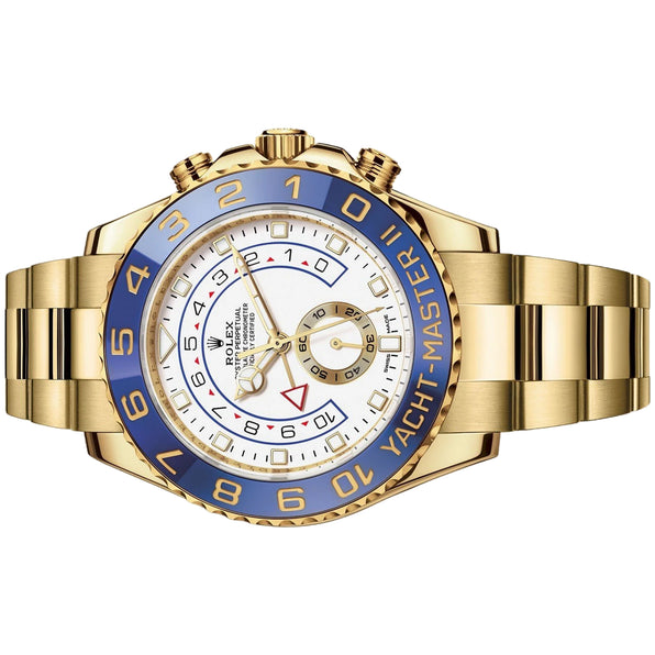 Rolex Yacht Master II 44mm 116688 Full Yellow Gold, White Dial, Worn 2021 2