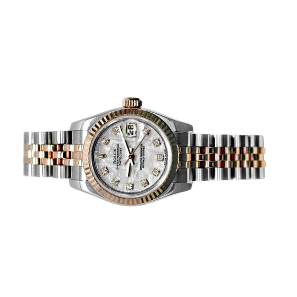 Rolex Lady Datejust 26mm 179171 Rose Gold, Meteorite Diamond Dial, Worn 2014 2